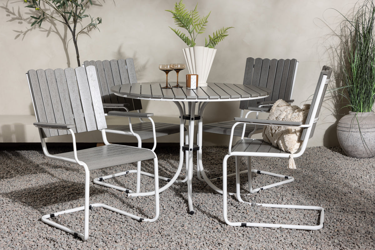 Holmsund Dining Set Grey Grey