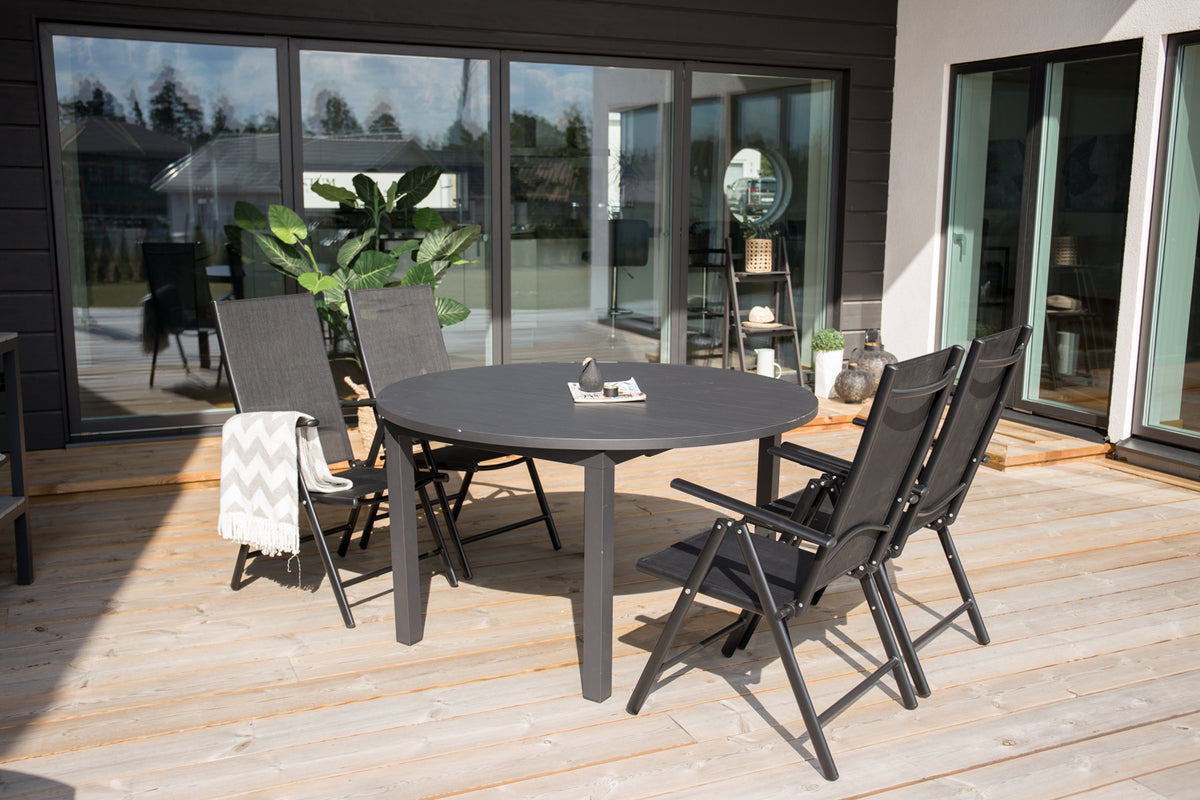 Marbella Round Dining Table ⌀140 Black