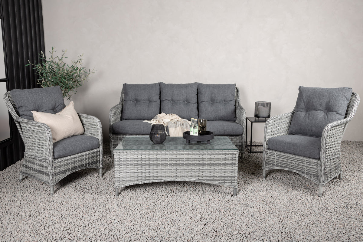 Vikelund Sofa Set Grey Grey