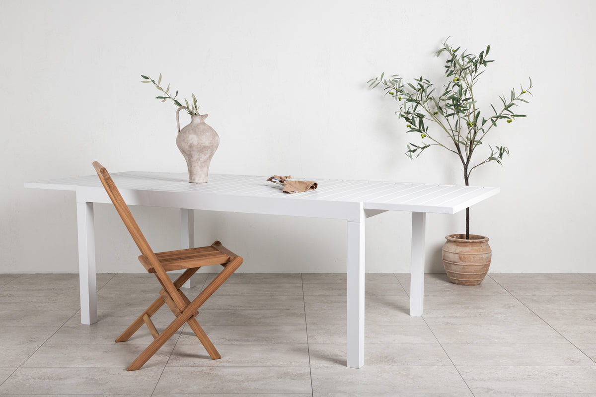 Marbella Rectangular Dining Table 160 x 100 White