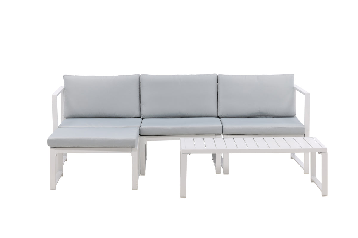 Salvador Sofa Set White White