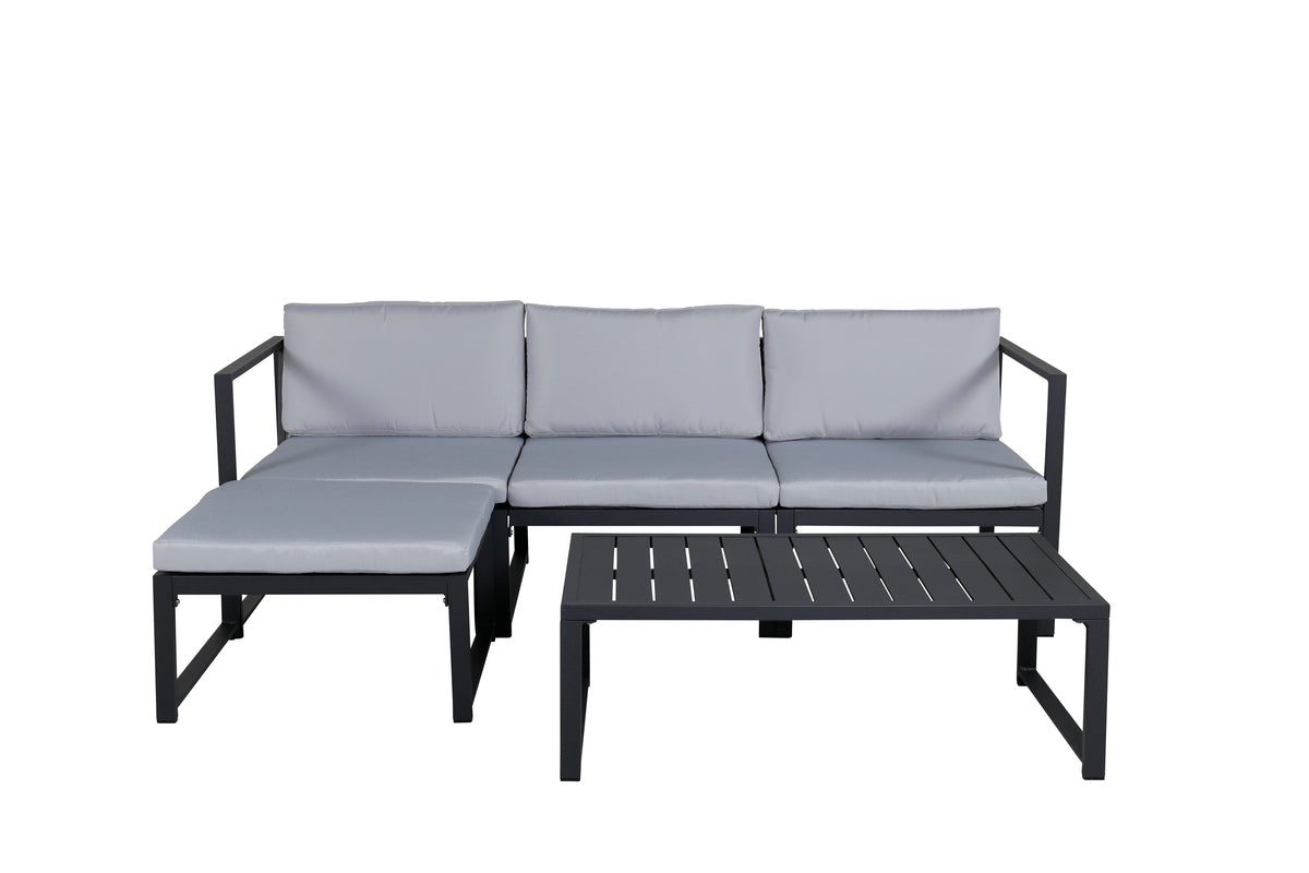 Salvador Sofa Set Black Black