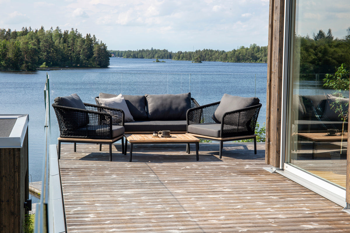 Andorra Sofa Set Nature Black