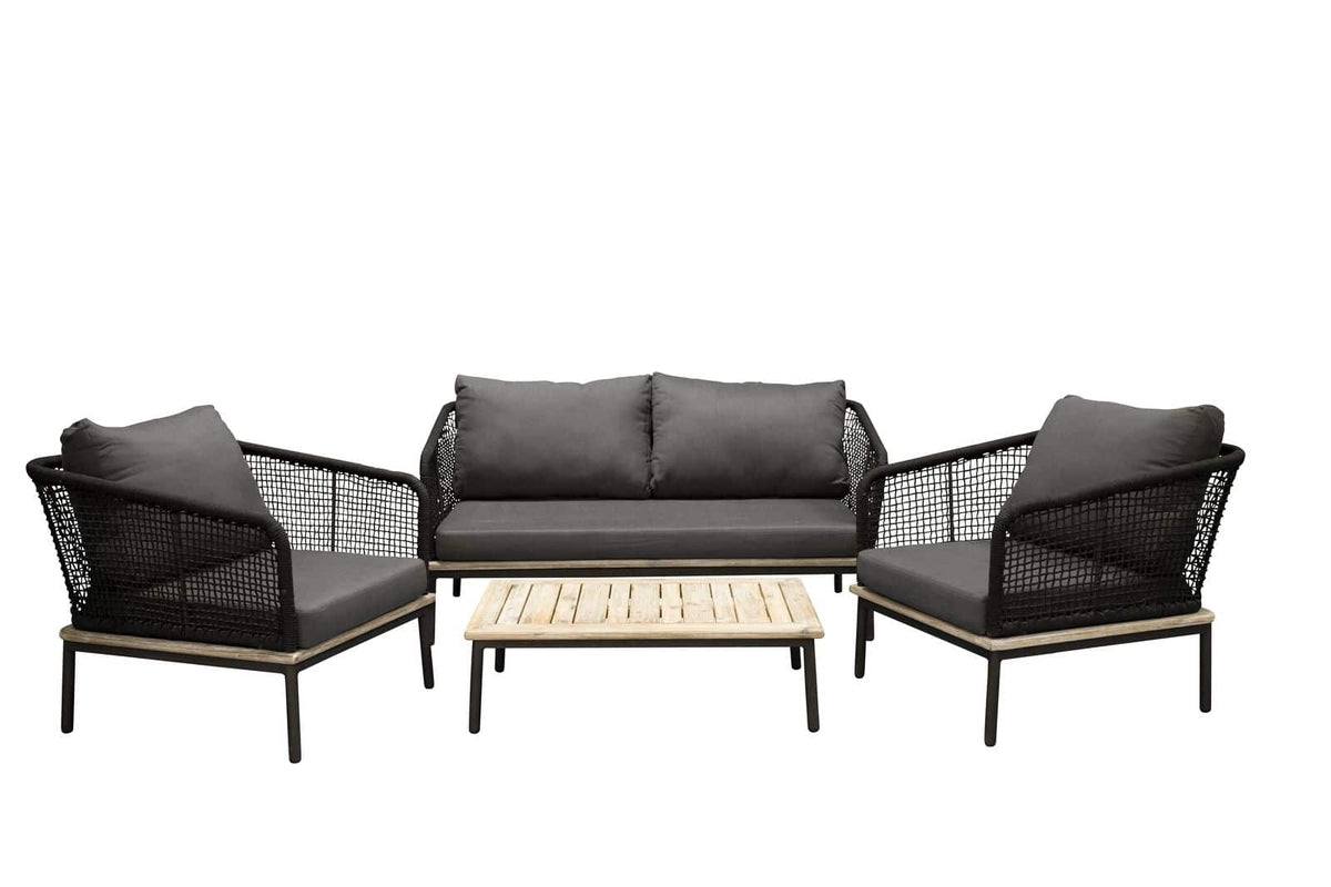 Andorra Sofa Set Nature Black
