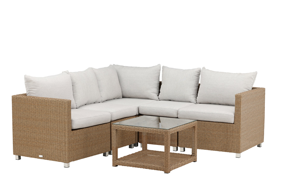 Vamos Corner Sofa Set Nature Nature
