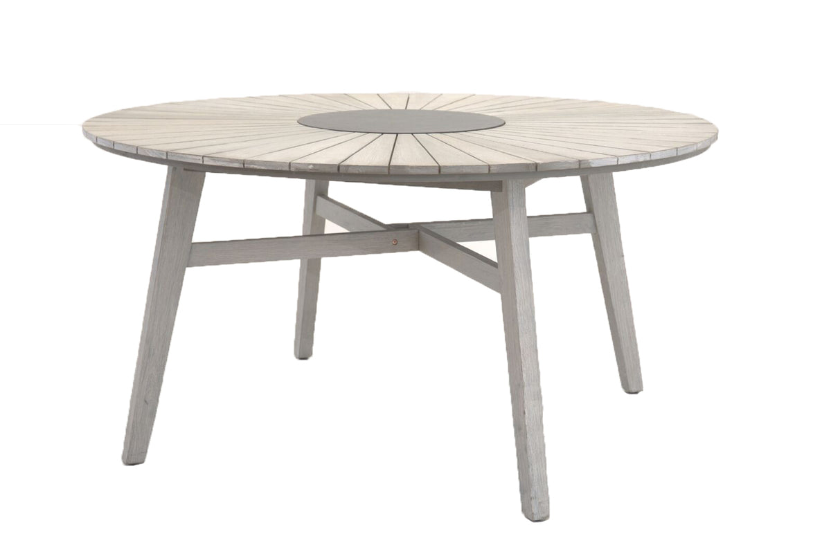 Rives Round Dining Table ⌀150 Whitewash