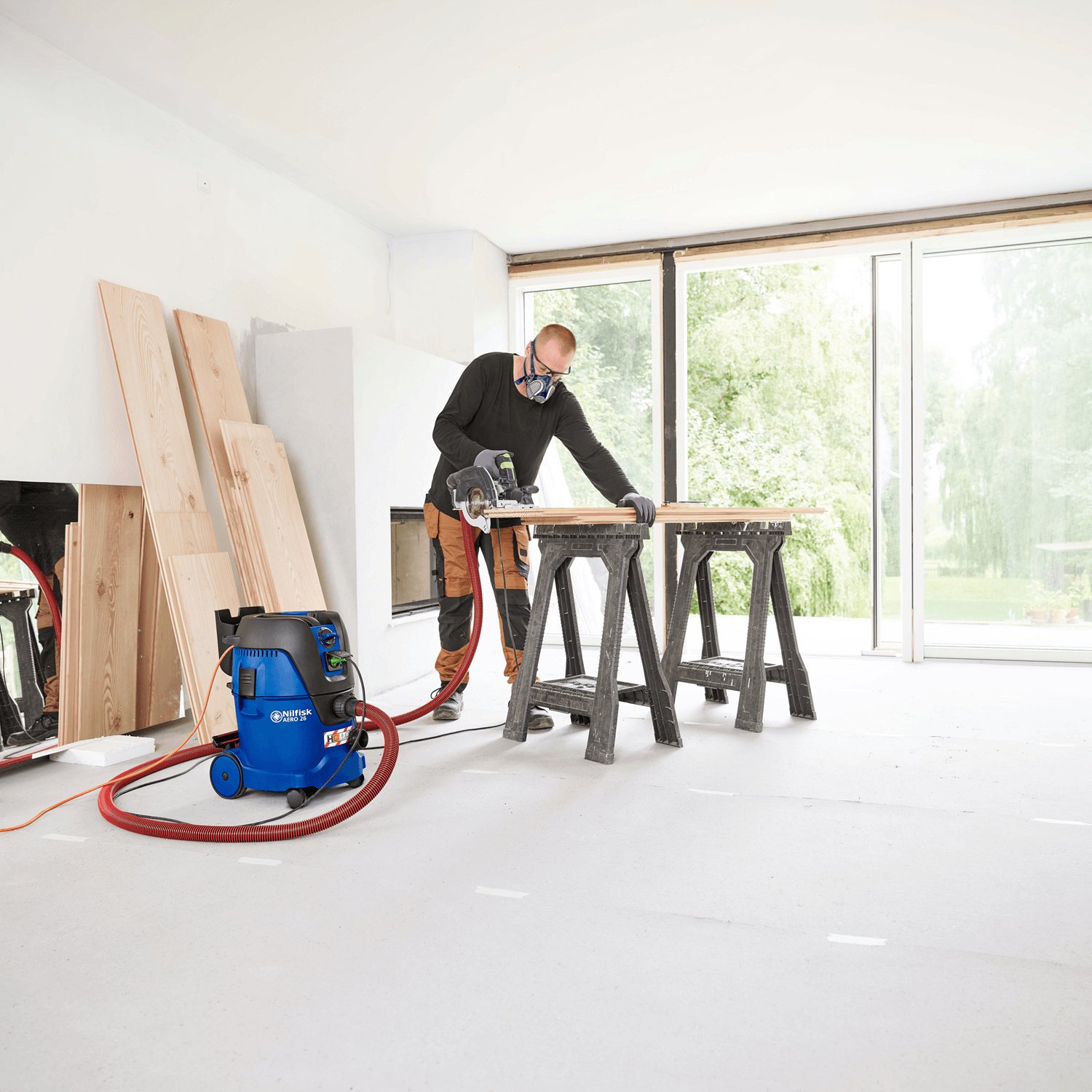 Coarse vacuum cleaner AERO 26-2H PC 220-240V 50/60HZ EU - Nilfisk