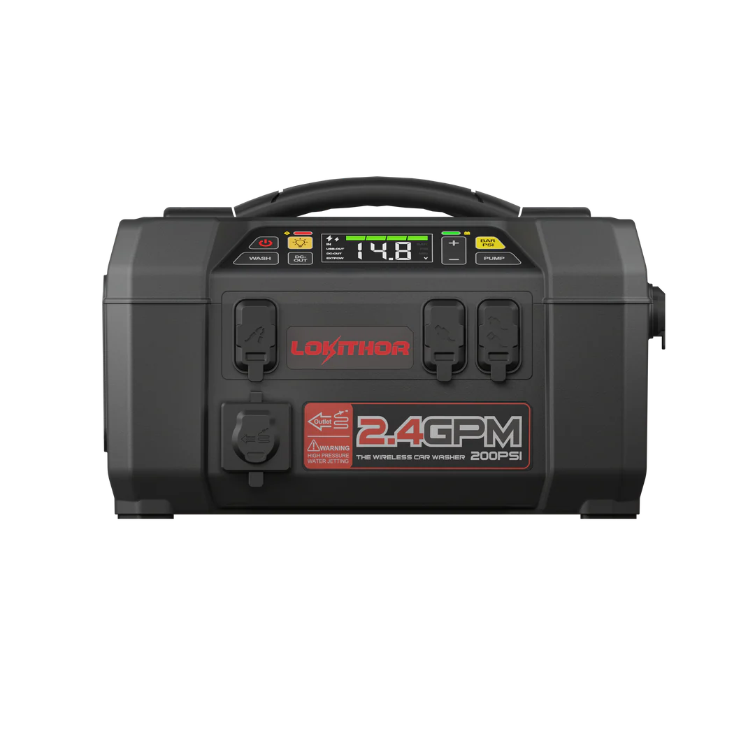 Starthjälp AW401, 2500A med bärbar högtryckstvätt och powerbank