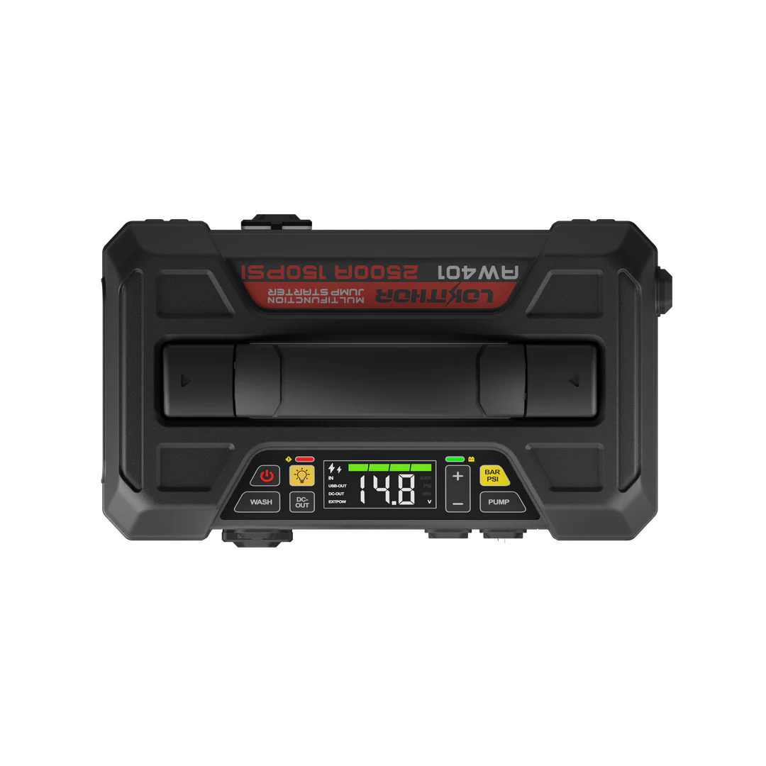 Starthjälp AW401, 2500A med bärbar högtryckstvätt och powerbank