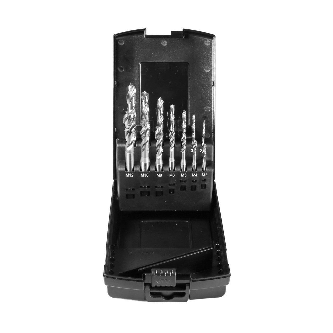 Maskingängtapp HSS M2 Spiral Flute Tap Set M3-M12