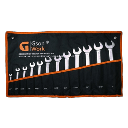 Combi Ring Wrench Set Inch, 12pcs