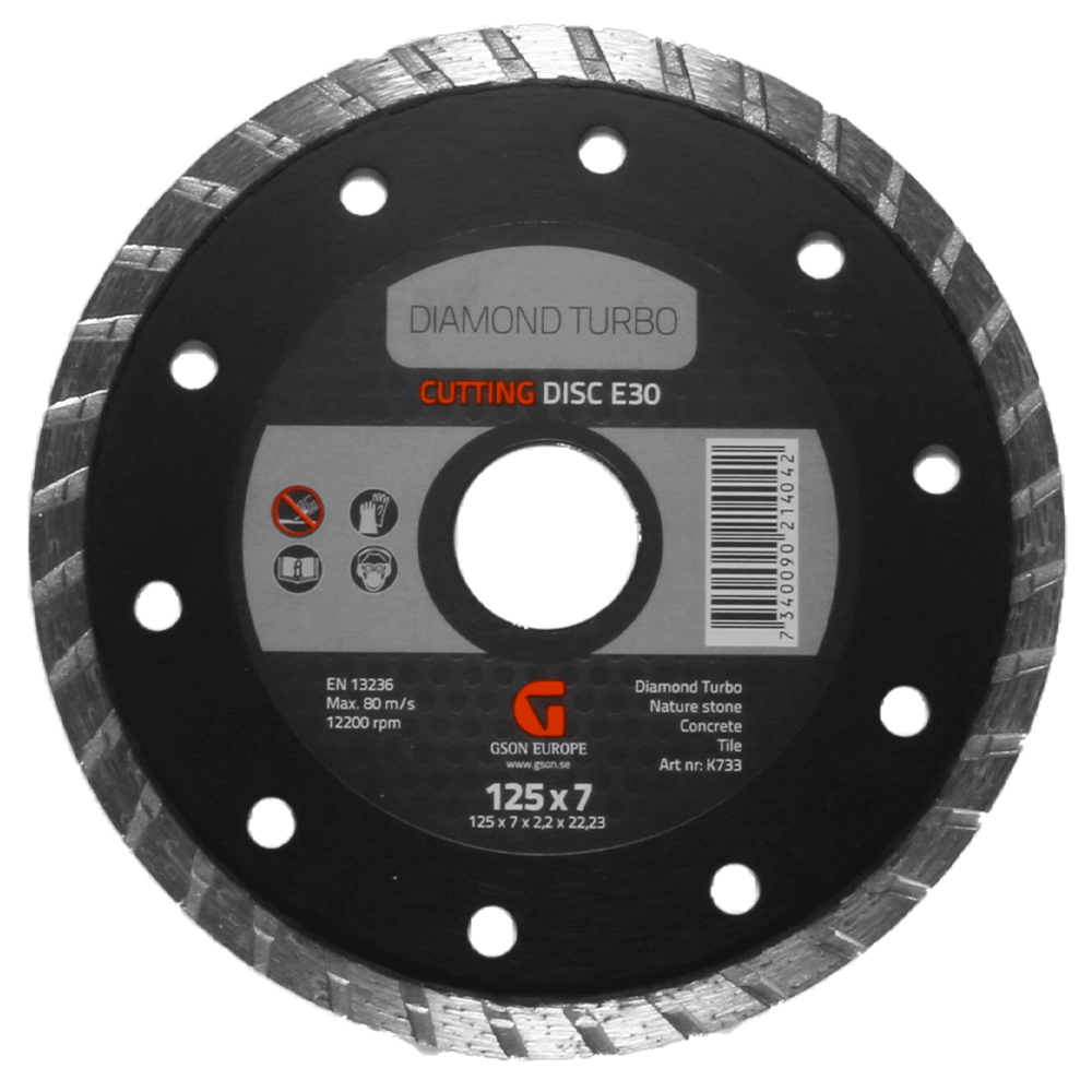 Diamond saw blade - Diamond Turbo E30 (20pcs/fp)
