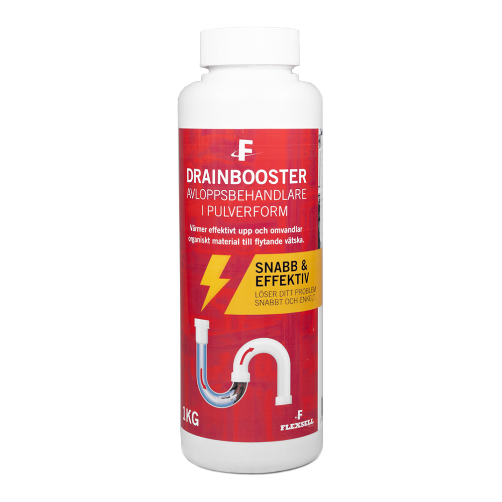 Drainbooster, avloppsbehandlare i pulverform 1kg - Flexsell