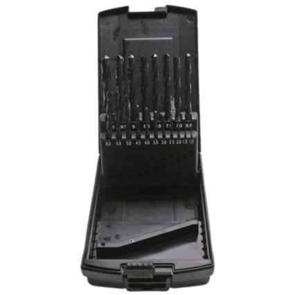 HSS-R-pora Pikateräsporasarja 1-10 mm (19 osaa)