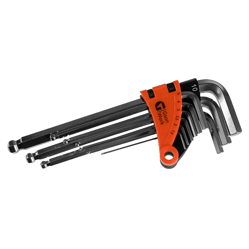 Ball point Allen key set 1-10mm