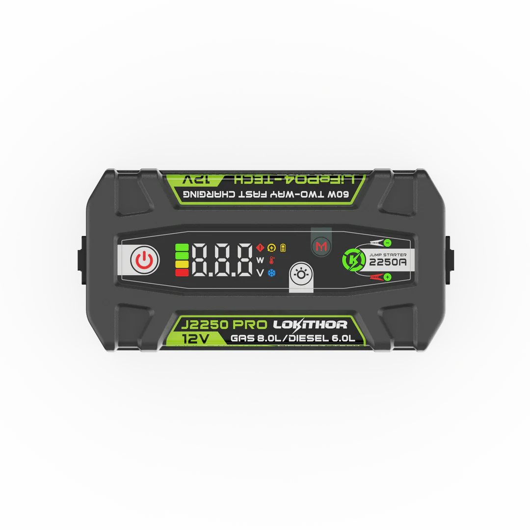 LOKITHOR J2250 PRO – Kraftfull 2250A starthjälp med avancerad ConnectMax-teknologi