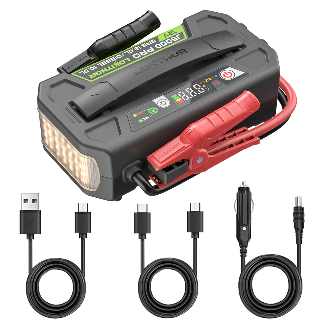 Lokithor J5000 PRO – Extremt kraftfull Jump Starter med 5000A för stora motorer