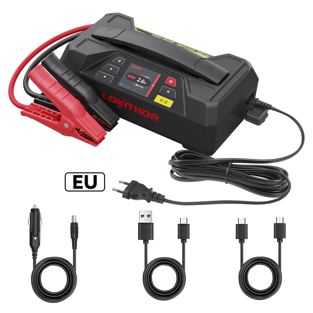 Lokithor JTC4250 – Starthjälp, Batteritestare och Laddare i Ett