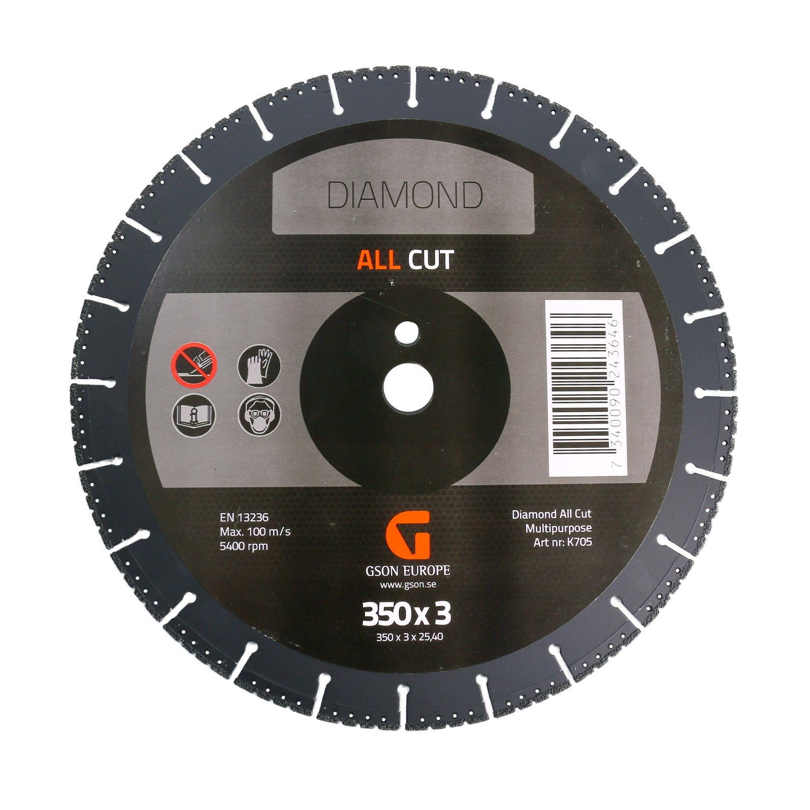 ALLCUT Diamond Cutting Disc 350x3.0x25.40 mm