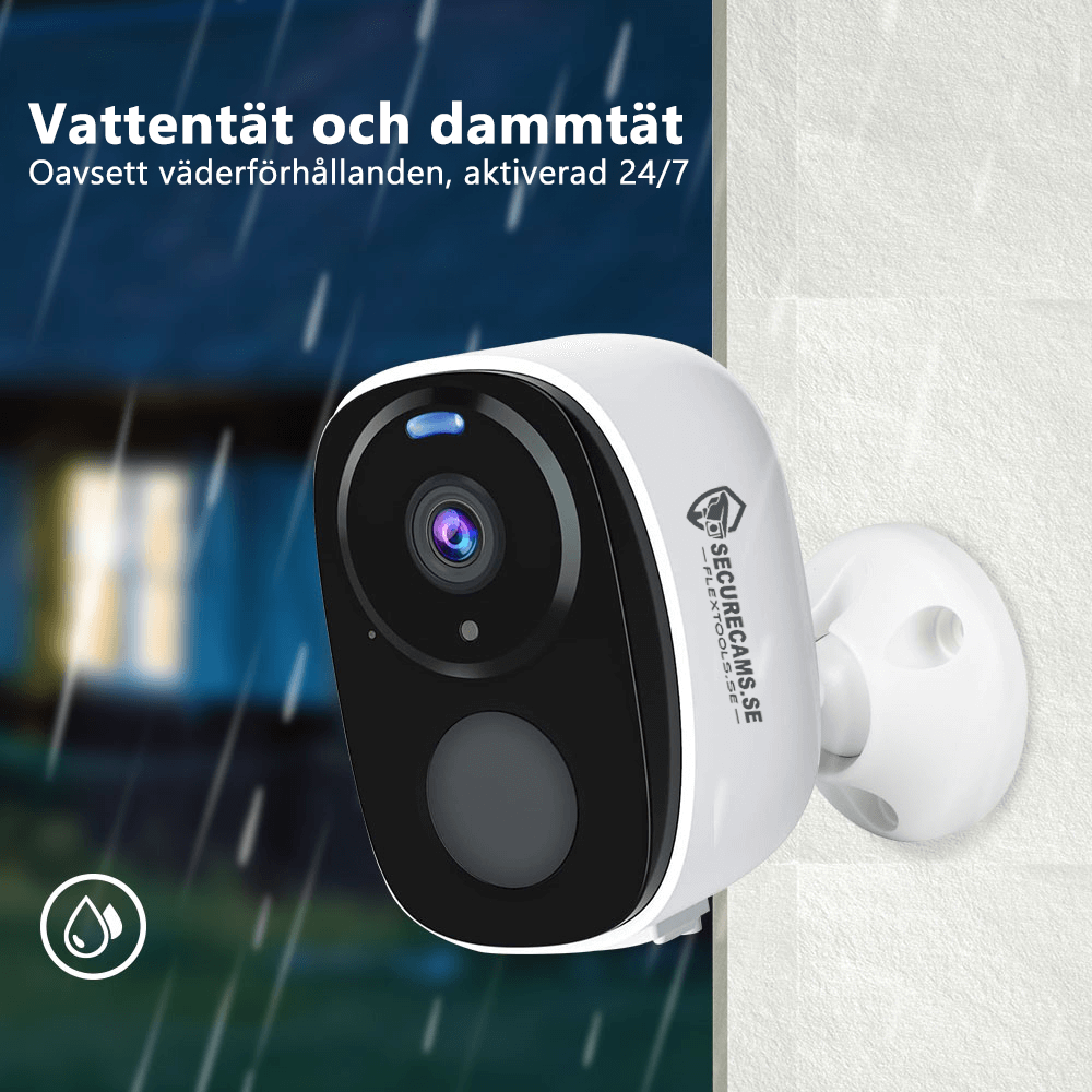 Batteridriven Övervakningskamera LS-CS2 (WiFi) - Securecams