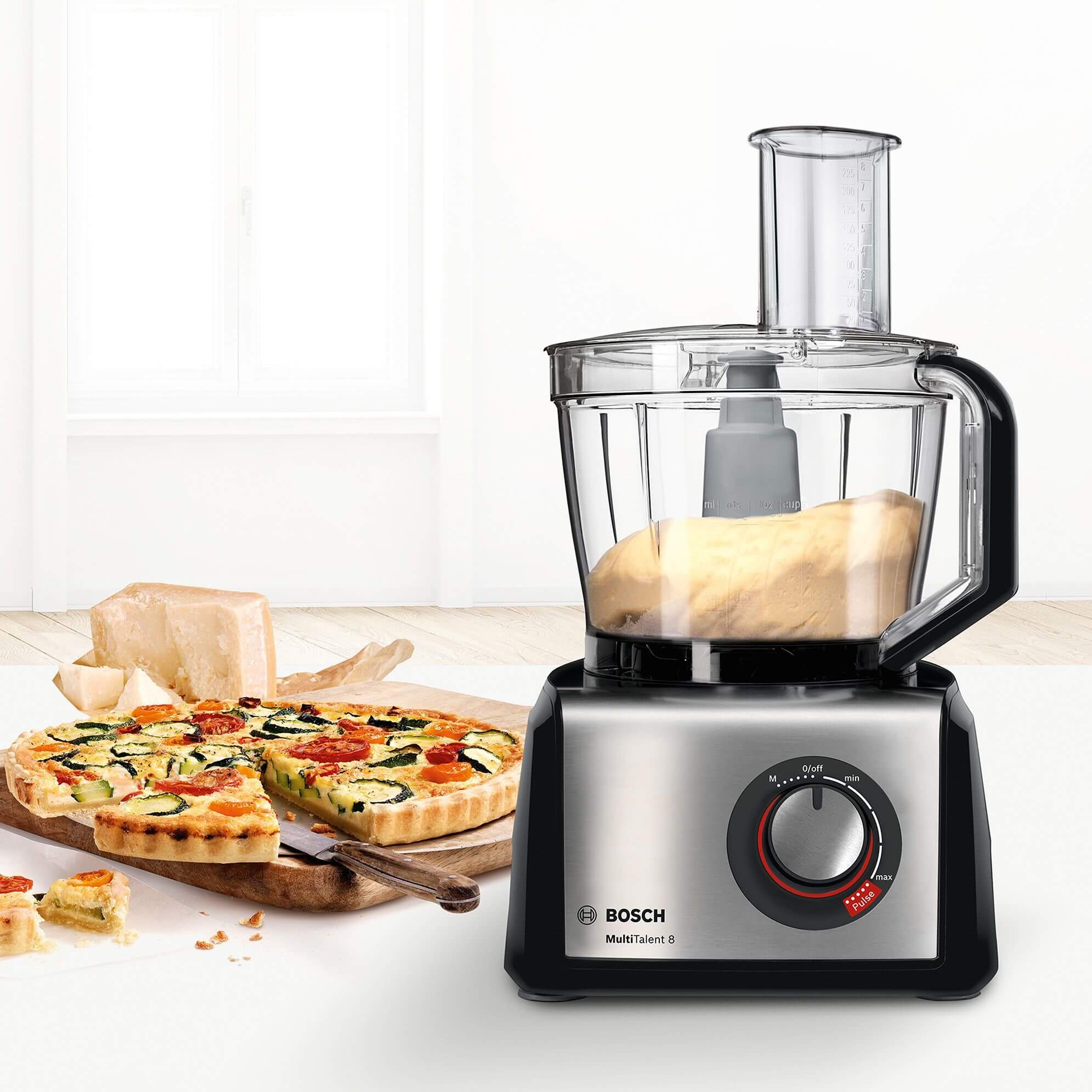 Monitoimikone, MultiTalent 8, 1250 W, musta, harjattua ruostumatonta terästä