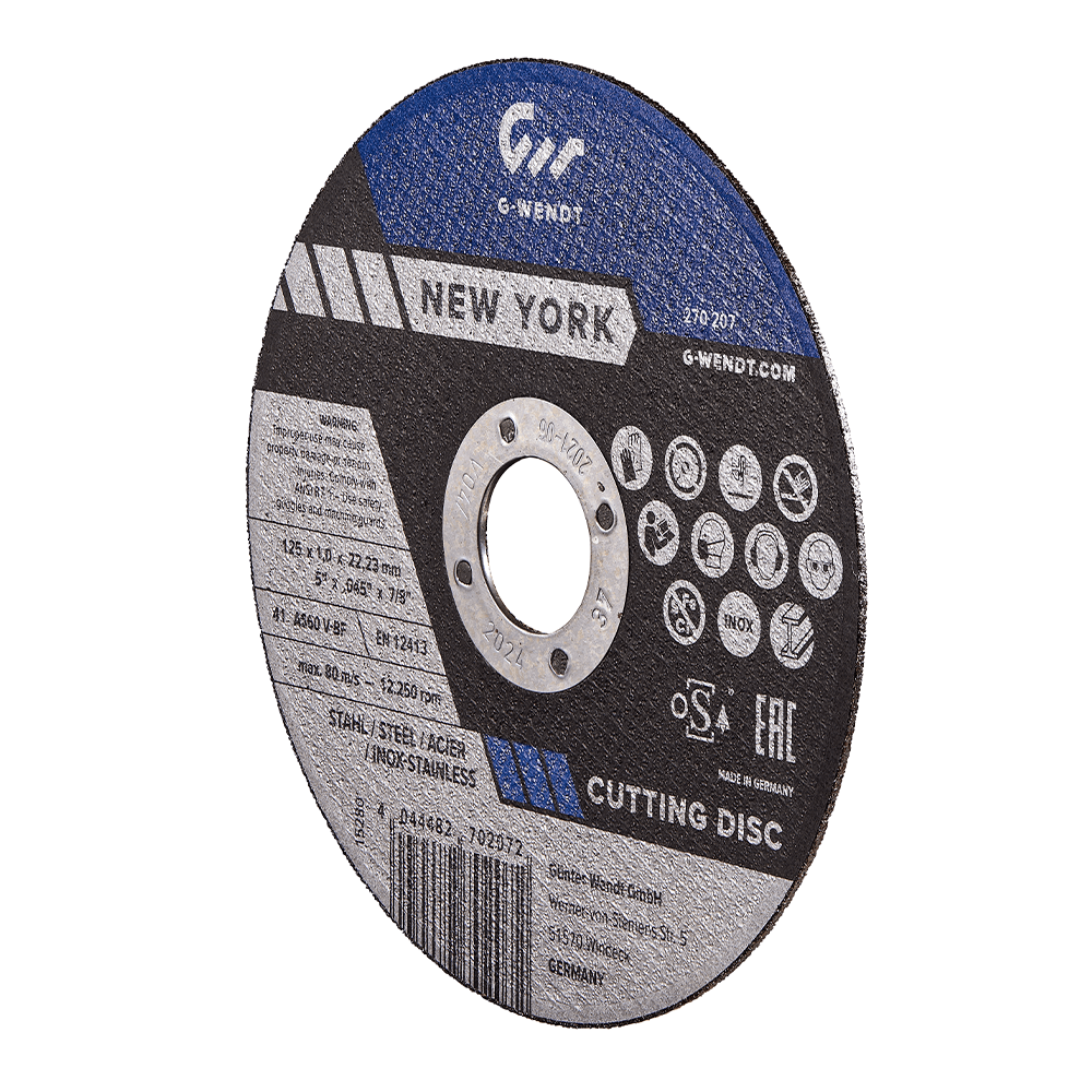 NEW YORK Leikkuulevy - ruostumaton teräs (INOX) 25 kpl/pakk