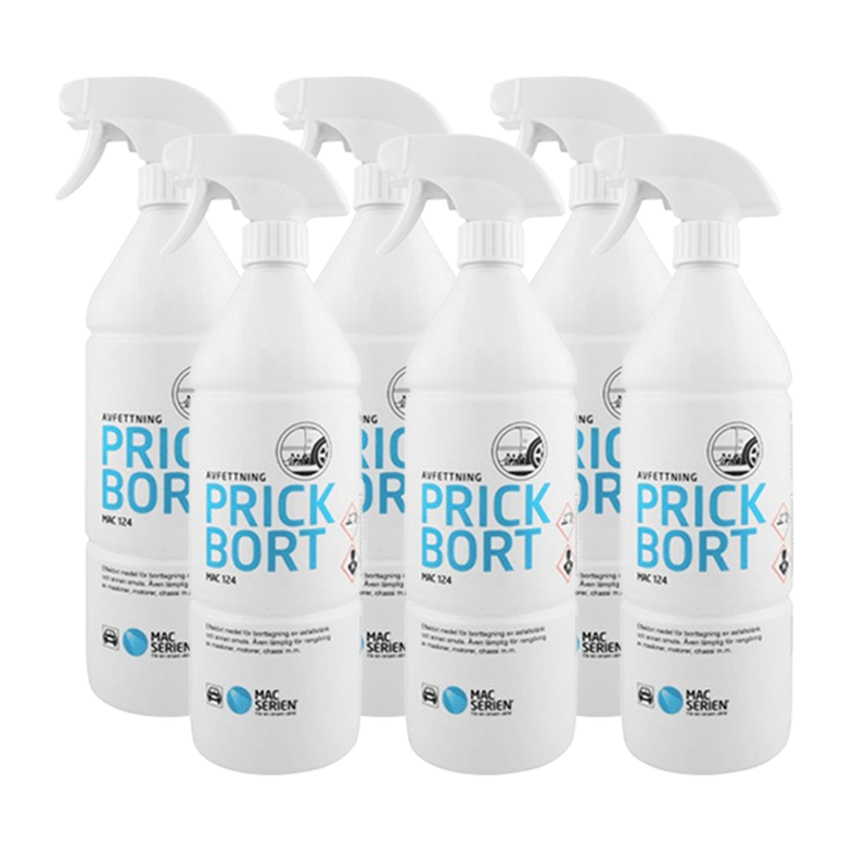 Prickbort rasvanpoisto 1L (6 kpl)