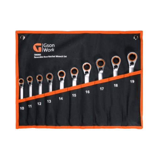 Adjustable ring lock wrench set 10-19mm 10pcs