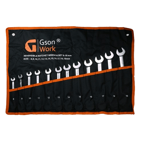 Adjustable ring lock wrench set 8-19mm 12pcs