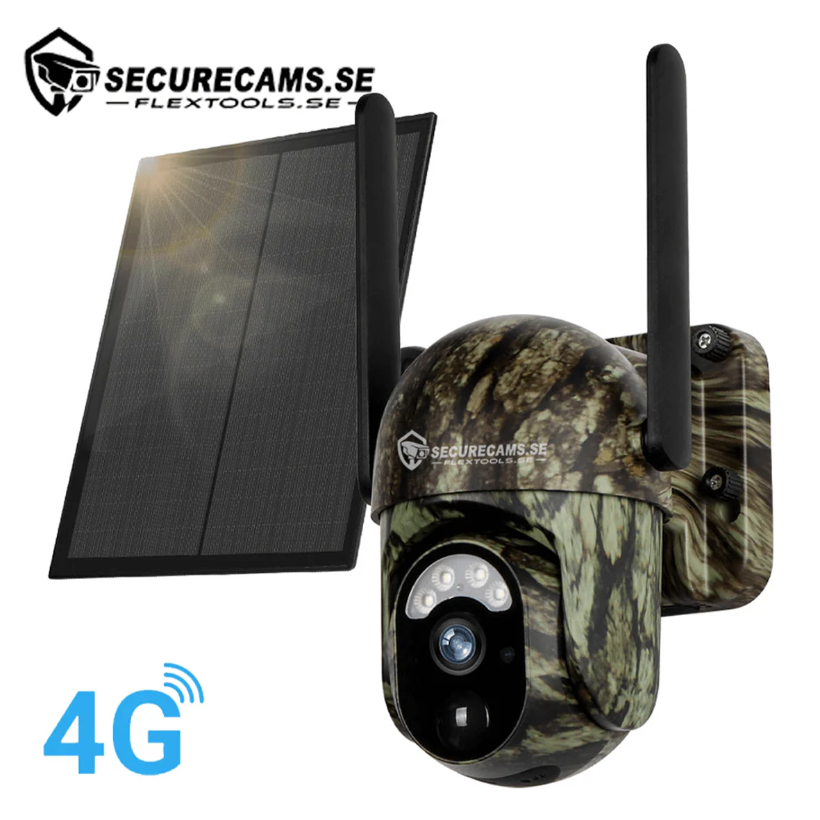 Soldriven Övervakningskamera LS-WS16 (4G) - Securecams