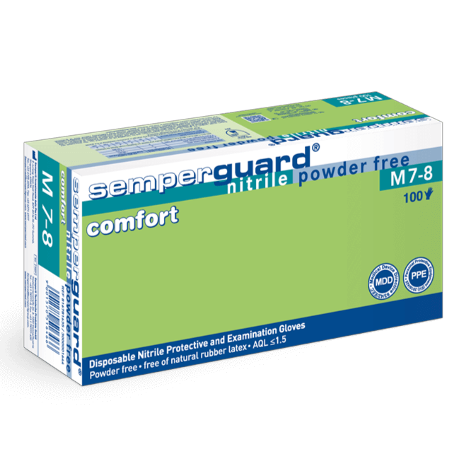 Semperguard Nitril Comfort PF Skyddshandskar 10x100st/fp