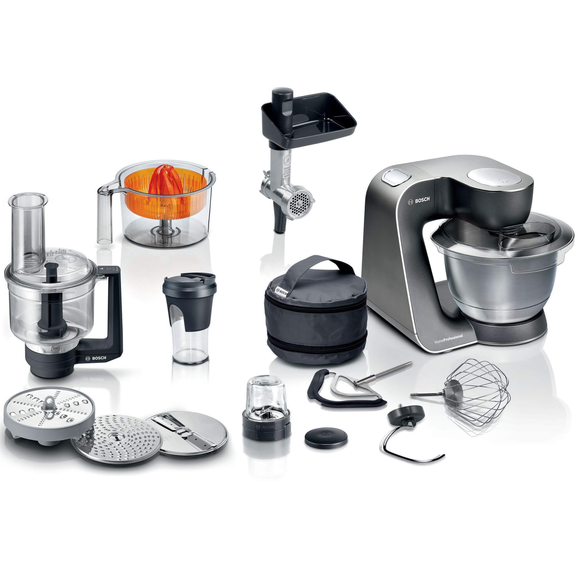 Sarja 4, Keittiökone, MUM 5, 1000 W, Musta, hopea