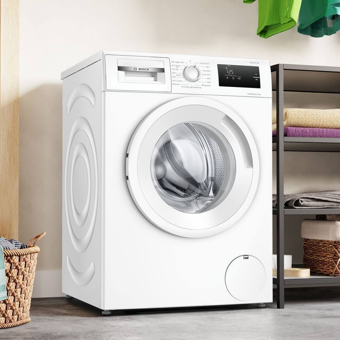 Sarja 4, Pyykinpesukone, täyttö edestä, 7 kg, 1400 rpm