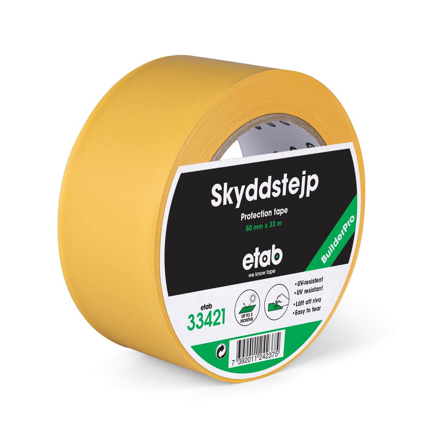 Skyddstejp 50mm x 33m 36st/fp