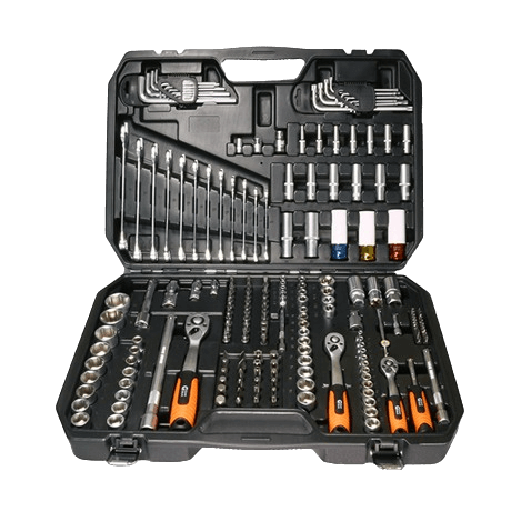 1/4", 3/8" & 1/2" hylsyavainsarja 176 kpl