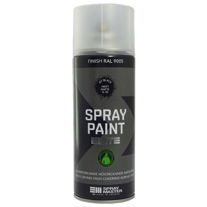 Spray paint Elite Jet Black Matt 12pcs/pack
