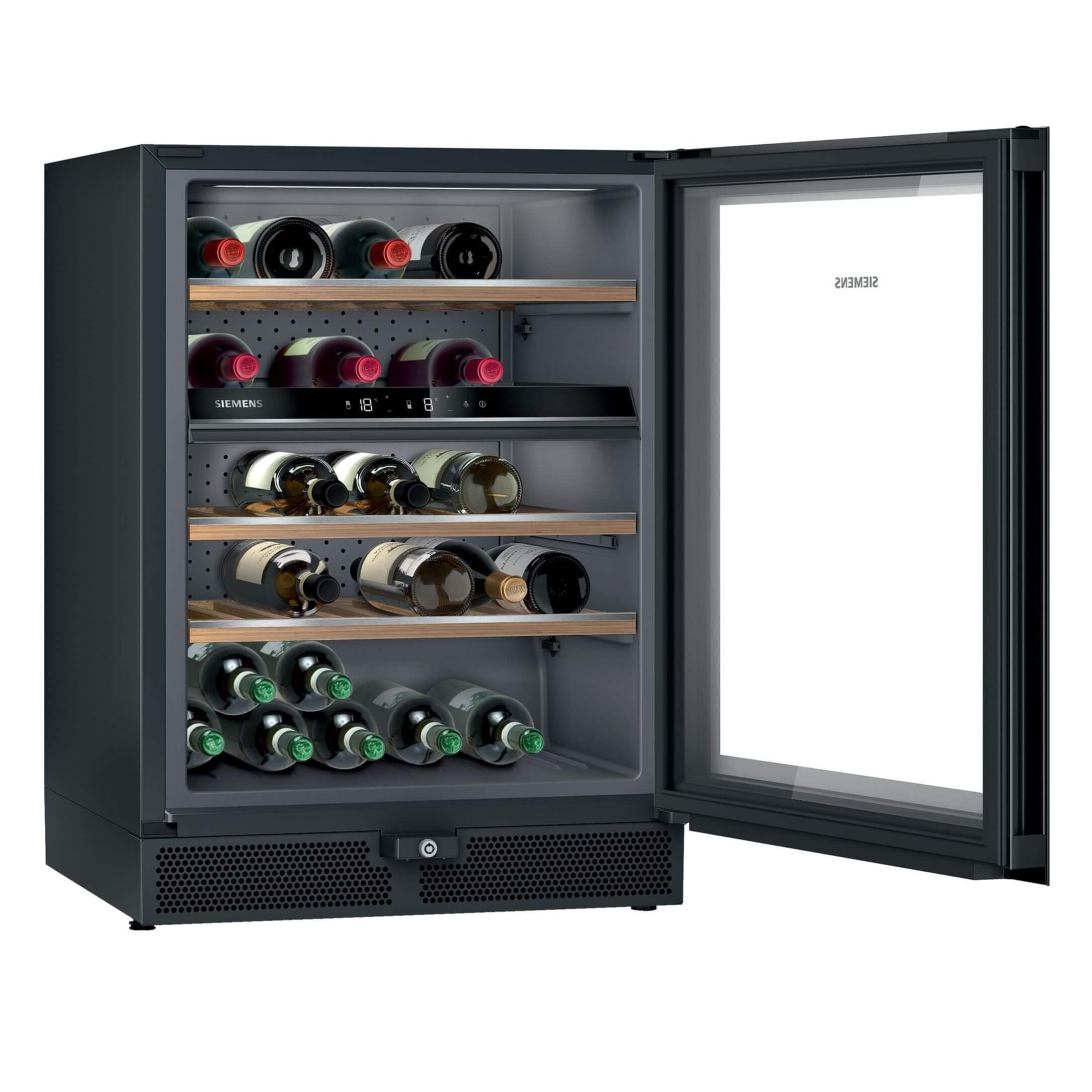 iQ500, Viinikaappi lasiovella ja LED-valaistuksella