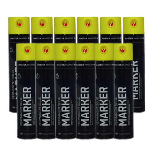 Markeringsfärg Permanent Solid Gul Economy Pack 12st/fp - Flextools Est. 2010 | Sweden