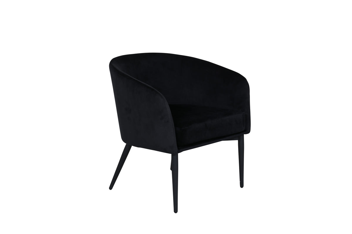 Fluffy Armchair Black