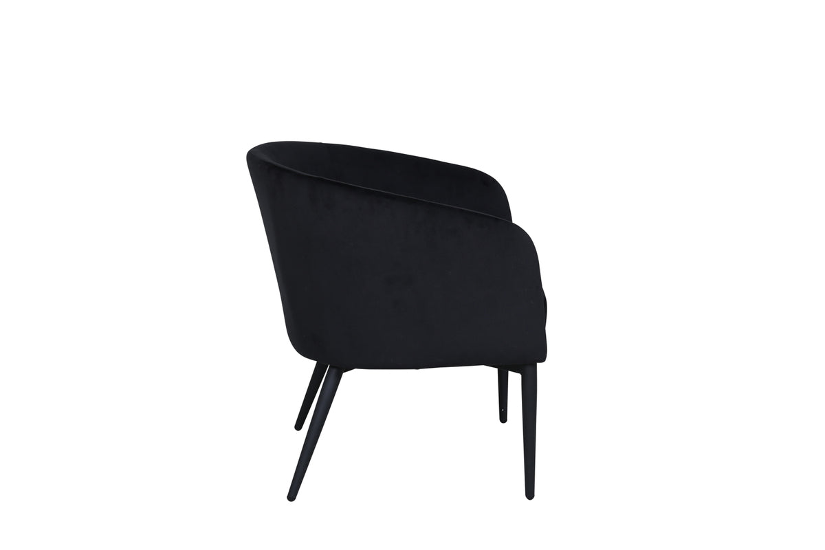 Fluffy Armchair Black