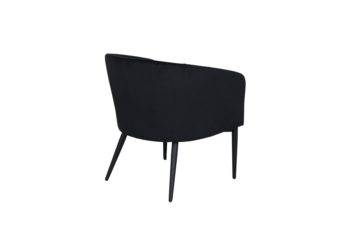 Fluffy Armchair Black