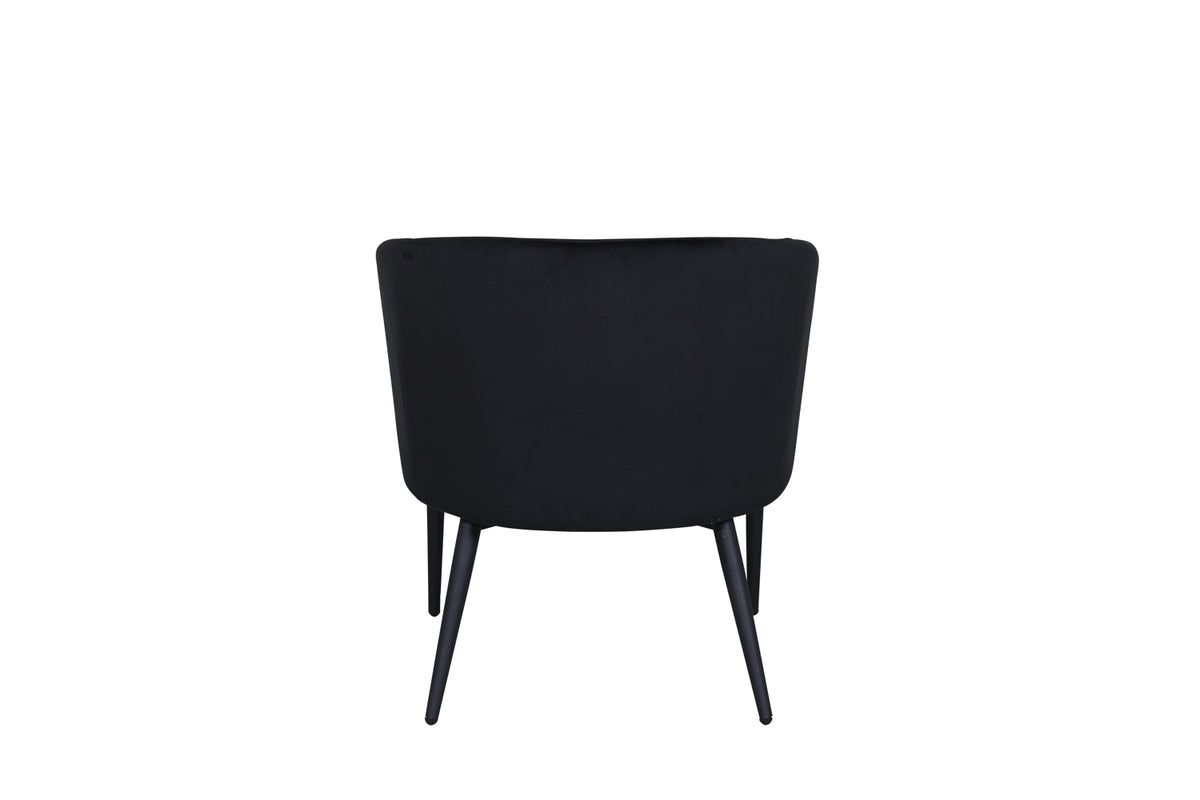 Fluffy Armchair Black