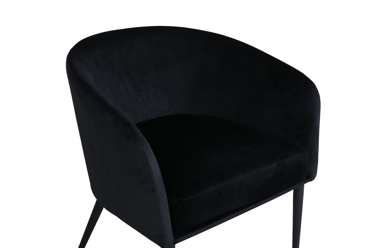 Fluffy Armchair Black