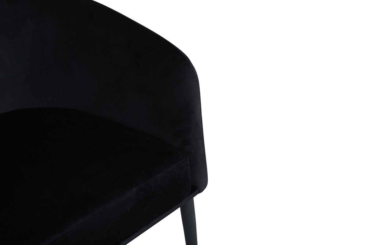 Fluffy Armchair Black