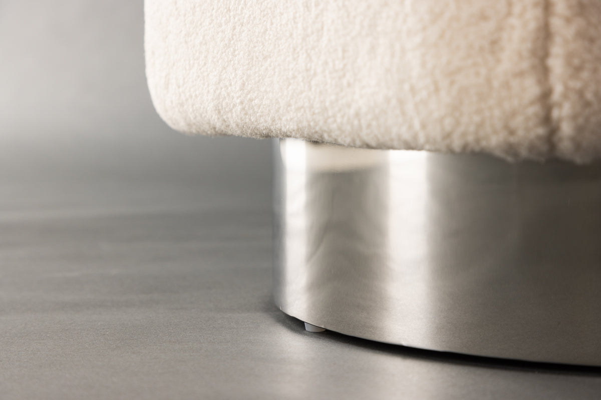 Newton Pouf 45 x 38 x 45 Offwhite