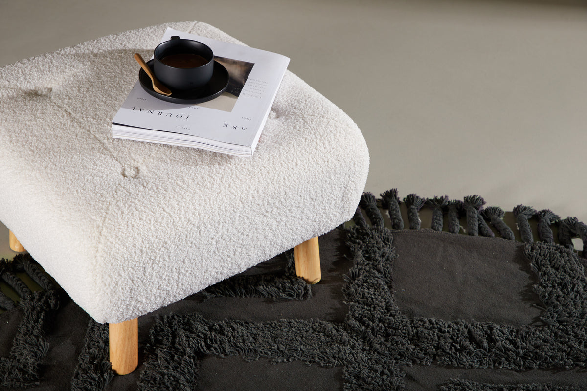 Salina Ottoman 60 x 28 x 60 White