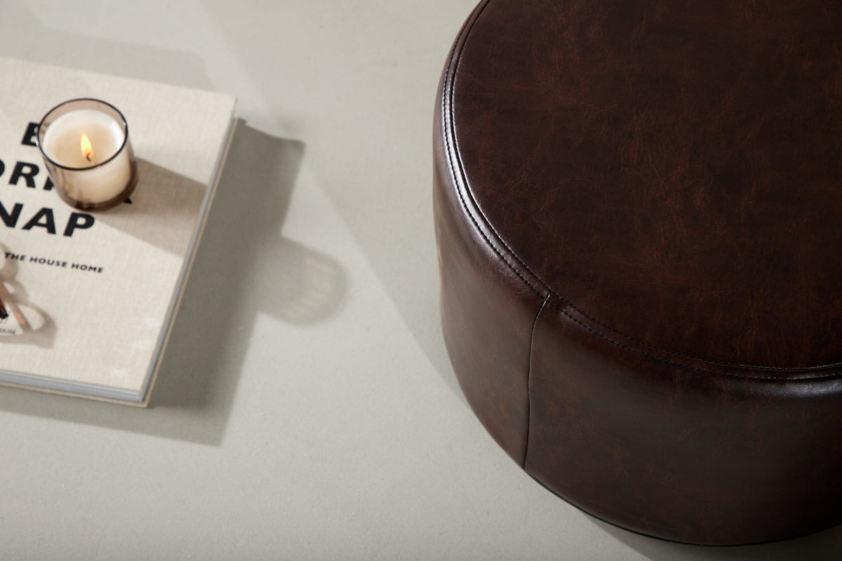 Eastport Pouf ø41 ⌀41 Brown