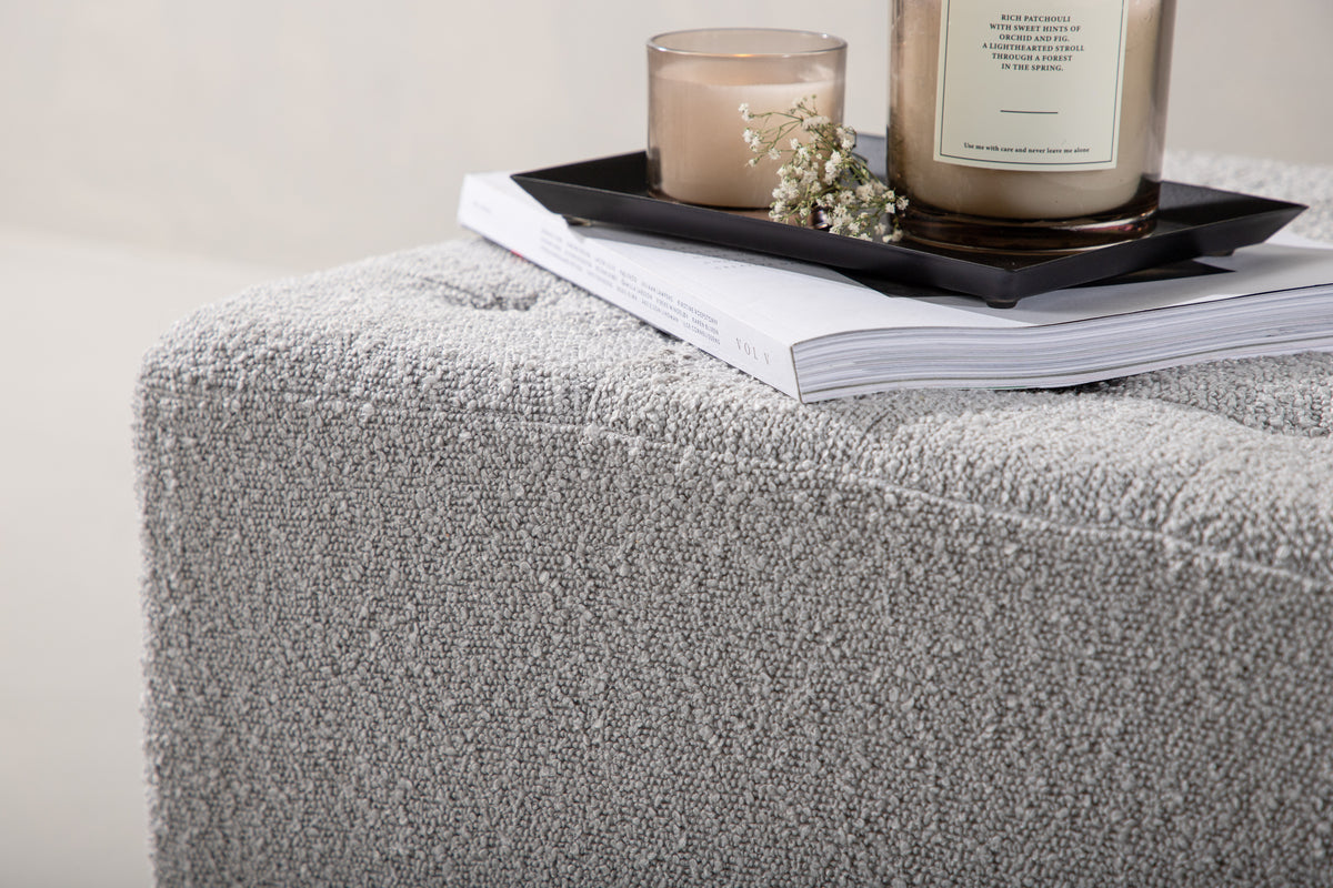 Bowie Pouf 51 x 32 x 51 Light Grey