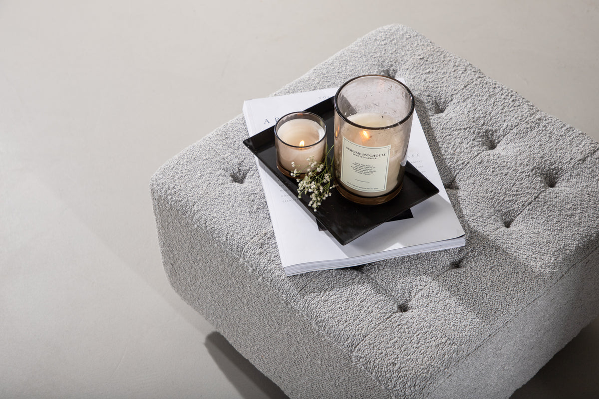 Bowie Pouf 51 x 32 x 51 Light Grey