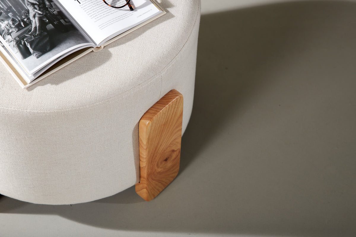 Coffey Ottoman ø50 ⌀50 White